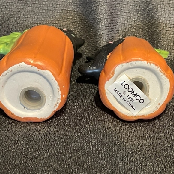 Vintage 1994 Loomco halloween figurines. Cats in pumpkins - Picture 2 of 9